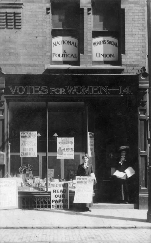 Leicester WSPU Shop (courtesy of alicesuffragette.co.uk)