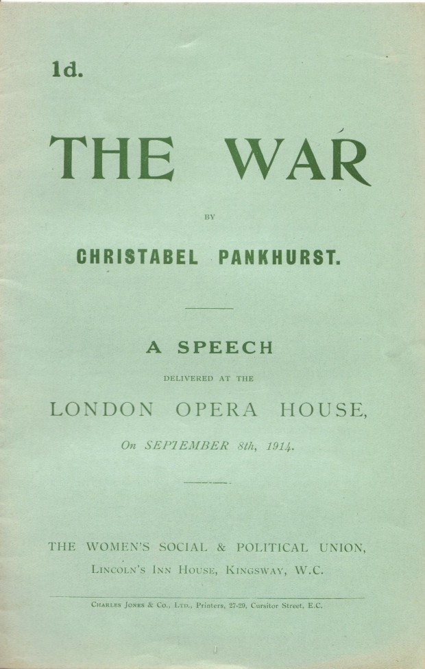 Pankhurst The War 001