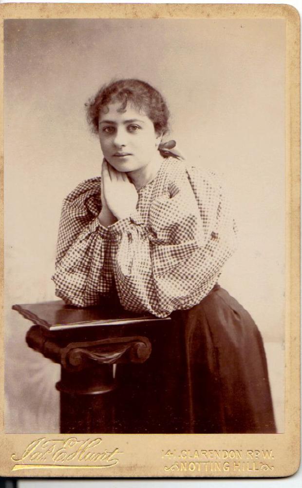 Kate Frye photographed in 1896